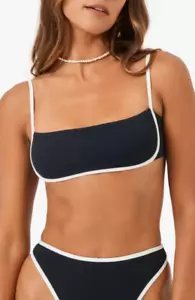 L*Space Hazel Contrast Trim Bralette Bikini Top Size Medium New - Picture 1 of 3