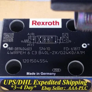Expedited Shipping Rexroth 0811404603 4WRPEH6C3B40L-20/G24K0/A1M Valve - Picture 1 of 2