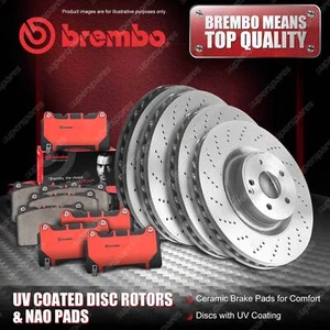 F+R Brembo UV Disc Rotors & NAO Brake Pads for Mercedes Benz ML 63 AMG W164 - Picture 1 of 4
