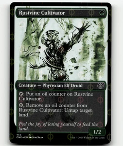 MTG Rustvine Cultivator (Showcase) (Step-and-Compleat Foil) Phyrexia All Will Be - Picture 1 of 1