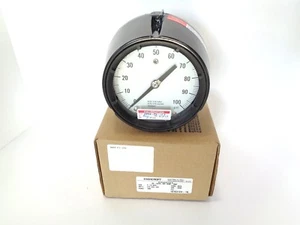 Ashcroft Duragauge 45-1279-SS-04B-100 # Größe: 4,5" Bereich: 100 psi Anschluss: 1/2" BM - Bild 1 von 1