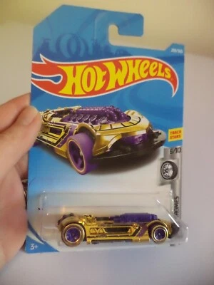 new X-STEAM hw super chromes HOT WHEELS toy car PURPLE GOLD 209/365 - Image 1 of 3