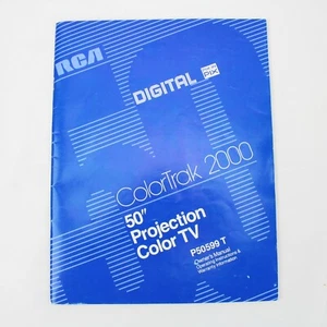 Vintage RCA ColorTrak 2000 Original OWNERS MANUAL Digital P50599T - Picture 1 of 1