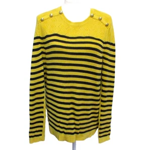 Gelb schwarz gestreifter Pullover Pulli Deko Strick Talbots Damen Größe XL - Bild 1 von 13