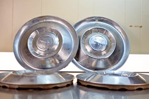 1955 Mercury 15” Full Wheel Covers Hot Rod Merc Custom Hub Cap - Bild 1 von 3