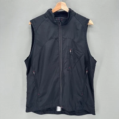 Lululemon Mens L Black Vest Full Zip Athletic Running Reflective Gorpcore Active - Image 1 of 4