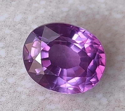 Purple Sapphire Natural Oval Cut 9-11 Ct EGL Certified Montana Loose Gemstone - Image 1 of 4