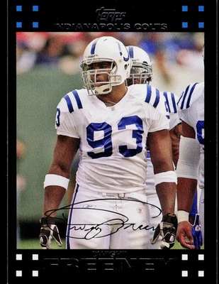 2007 Topps Dwight Freeney #257 Indianapolis Colts FOOTBALL - Image 1 of 2