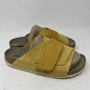 Birkenstock Kyoto Ochre Nubuck/Suede Leather Soft Narrow EU 39 Womens 8-8.5 - Picture 1 of 18