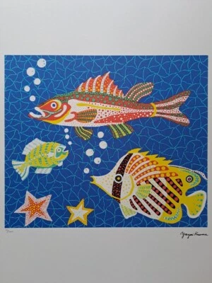 Yayoi Kusama Signed - Sea, 1989 - Certificate - Image 1 of 4