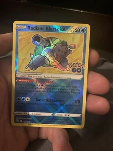 Pokemon Go TCG: Radiant Blastoise ENGLISH 018/078 IN HAND NM Near Mint - Foto 1 di 2