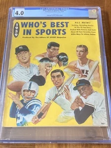 Mickey Mantle Who’s Best CGC 4.0 OW/W Newsstand (1959)- Not Sports Illustrated - Picture 1 of 3