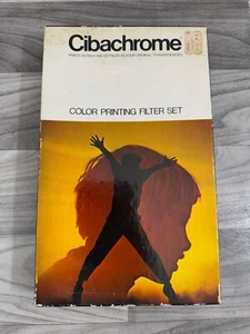 JUEGO DE FILTRO DE IMPRESIÓN EN COLOR CIBACHROME ILFORD INC. DE COLECCIÓN EN CAJA ORIGINAL RARO - Imagen 1 de 4