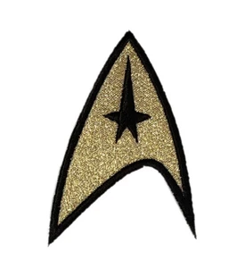 Parche Disfraz Uniforme Capitán Kirk Original Star Trek Insignia Comando Dorado - Imagen 1 de 1