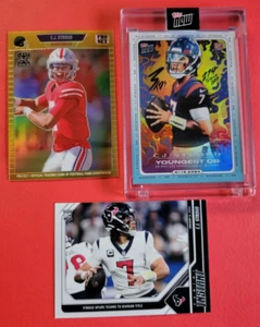CJ STROUD ROOKIE CARDS 3 PANINI INSTANT #d TOPPS NOW LEAF PRO SET GOLD PRIZM #d - Picture 1 of 9