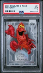 2023 Topps Chrome Disney 100 Sebastian PSA 9 POP 3 - Picture 1 of 2