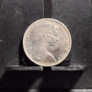  CIRCULATED 1980 5 CENTS AUSTRALIAN COIN (90517)1 - Picture 1 of 3
