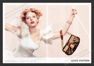 Louis Vuitton Scarlett Johansson Schauspielerin 2007 Print Werbung 2 Seiten Mode - Bild 1 von 1