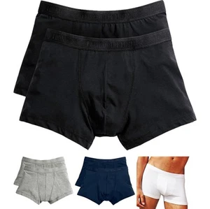 2 x Men Fruit of the Loom Classic Cotton Rich Tight Boxer Shorts Underwear Trunk - Picture 1 of 5