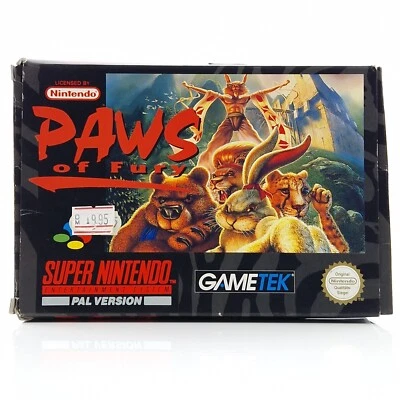 Super Nintendo Spiel : Paws of Fury - Modul Anleitung OVP cib / SNES PAL NOE - Bild 1 von 4