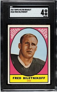 SGC 4 - 1967 Topps Milton Bradley #106 Fred Biletnikoff Oakland Raiders HOF - Foto 1 di 2