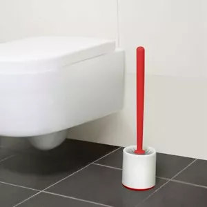 TPR Toilet Brushes and Holder Set Durable Silica Bathroom Cleaning Tool - Picture 1 of 7