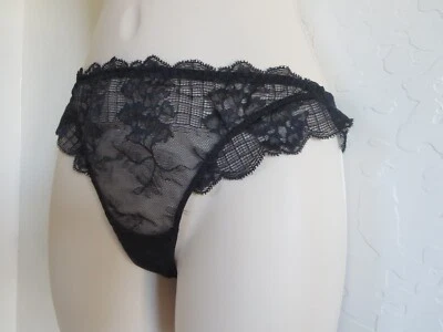 SIMONE PERELE ПОКАЗАТЬ ТАНГА ТРУСИКИ #12Z710, РАЗМЕР: INT РАЗМЕР 1, ЧЕРНЫЙ, НОВЫЙ БЕЗ ЯРЛЫКОВ $55 - Изображение 1 из 4