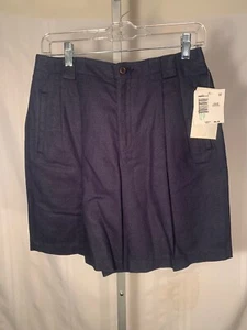 Liz Claiborn Lizsport Fashion Essentials Woman's Shorts 12 Petite Navy Blue New - Picture 1 of 12