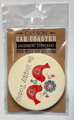 Автомобильные горки Carson Absorbent Stoneware Be Happy Today совершенно новые в упаковке - Изображение 1 из 3