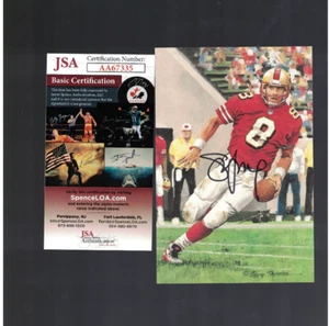Steve Young San Francisco 49ers Signed HOF Goal Line 4x6 Football Card JSA - Picture 1 of 2