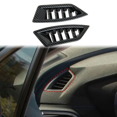 Cubierta de ventilación de aire estilo tablero de fibra de carbono para Subaru Crosstrek XV Forester Foto 1 de 4