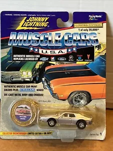 Johnny Lightning Muscle Cars USA 1972 AMC Javelin argento pressofuso 1:64 - Foto 1 di 6