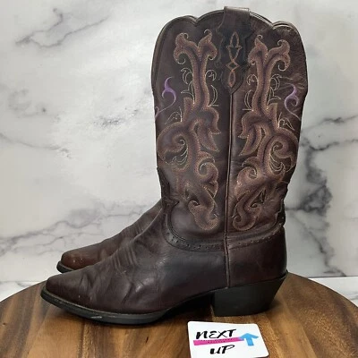 Justin Botas Vaqueras Multicolor Estampadas Mujer’s Talla 8 C Estrechas Western L2562 Foto 1 de 4