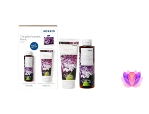 Korres Promo Lilac Shower Gel 250ml & Moisturizing Body Lotion 200ml - Picture 1 of 1