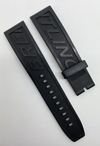 Authentic Rare Breitling 22mm x 20mm Diver Pro Black Rubber Watch Strap 120S OEM