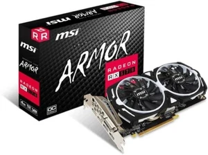 MSI Radeon Armor (RX570 4GB GDDR5) Graphics Card "256-bit" Directx12 - Enhanced - Picture 1 of 15
