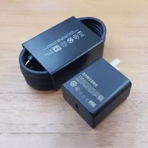 NUOVO Samsung Galaxy 45 Watt USB-C ricarica super veloce caricatore da parete + cavo 3 piedi - Foto 1 di 12