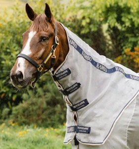 Horseware Rambo Protector Fly Hood Neck Cover Insect/Midge/Bug/UV Sun Protection - Picture 1 of 3