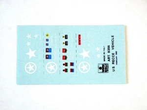 Vintage Decals U.S. Exit 8356 "Recce" Vehicle 1:72 Modeling - Picture 1 of 1