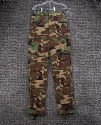Pantalones de combate del ejército para hombre pequeños X-largos Woodland camuflados pantalones de carga BDU militares Foto 1 de 4