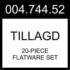 IKEA TILLAGD 20-piece Flatware Set Brass Color 004.744.52 - Picture 1 of 1