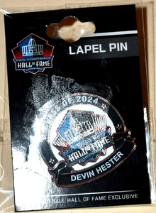 FOOTBALL HALL Of FAME INDUCTEE LAPEL PIN: "Devin Hester Class 2024," New/Sealed - Picture 1 of 3