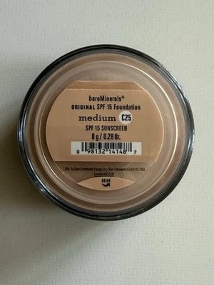 New bareMinerals Original Loose Powder Foundation SPF 15 MEDIUM C25 8g - Image 1 of 4
