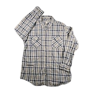 Duluth Trading Flanellhemd kariert Herren XLT Knopfleiste Langarm Pattentaschen - Bild 1 von 9