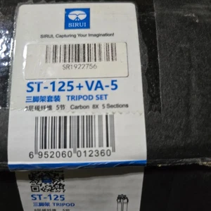 ๐ฅ SIRUI ST-125 + VA-5 Carbon Fiber Tripod Kit โ 5 Section Lightweight Video Tri - Picture 1 of 2