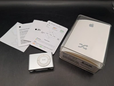 Original Apple iPod Shuffle 2da Generación Plateado, Estuche, Instrucciones - Necesita Batería Foto 1 de 4