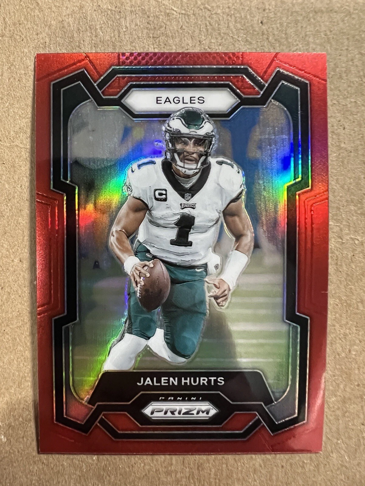 2023 Panini Prizm Retail Red SSP Jalen Hurts Philadelphia Eagles #244