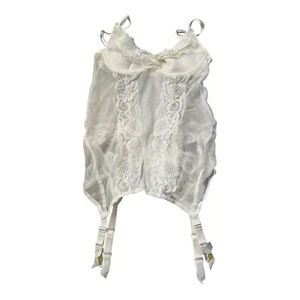 Victoria’s Secret white lace garter corset size 34B - Picture 1 of 4