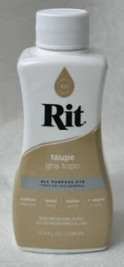 RIT All Purpose Liquid Fabric Dye 236ml (8 FL OZ) TAUPE - Picture 1 of 3