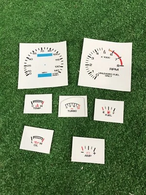 Cuadro de instrumentos Ford Mustang SVO 1984-1986 indicadores frontales blancos 84 85 86 SVO SOLAMENTE  Foto 1 de 4